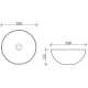 Рукомойник Ceramica Nova Element CN6004 круглая, цвет черный, на столешницу