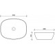 Раковина Ceramica Nova Element CN5005 прямоугольная, цвет белый, на столешницу