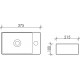 Рукомойник Ceramica Nova Element CN5007 прямоугольная, цвет белый, на столешницу