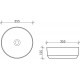 Рукомойник Ceramica Nova Element CN6006 круглая, цвет белый, на столешницу