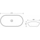 Раковина Ceramica Nova Element CN6015 овальная, цвет белый, на столешницу