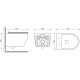 Унитаз подвесной Ceramica Nova Pearl Rimless CN8001 белый, овальный, 38x53 см