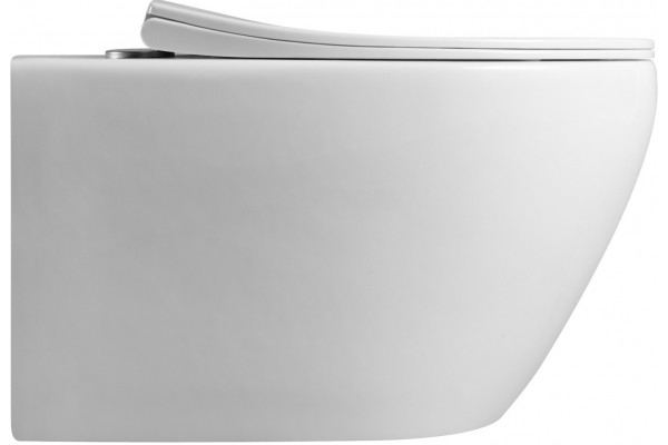 Унитаз подвесной Ceramica Nova Pearl Rimless CN8001 белый, овальный, 38x53 см
