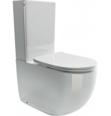 Унитаз напольный Ceramica Nova Metropol CN4001-B с крышкой-сиденьем, белый, овальный, 38.5x62 см