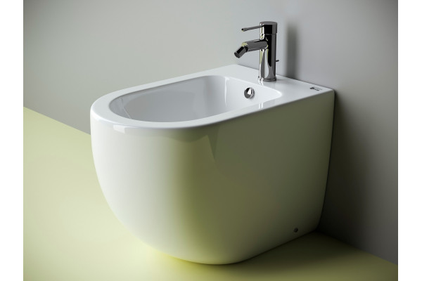 Биде напольное Ceramica Nova Metropol CN4005 цвет белый, овальное, 36.5x57 см
