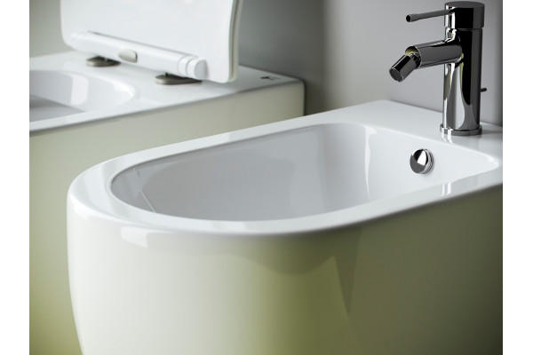Биде напольное Ceramica Nova Metropol CN4005 цвет белый, овальное, 36.5x57 см
