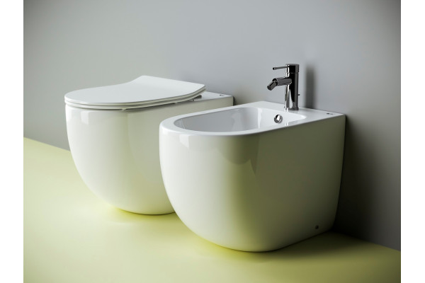 Биде напольное Ceramica Nova Metropol CN4005 цвет белый, овальное, 36.5x57 см