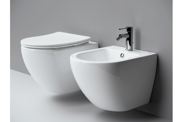Биде подвесное Ceramica Nova Metropol CN4003 цвет белый, овальное, 36.5x49 см