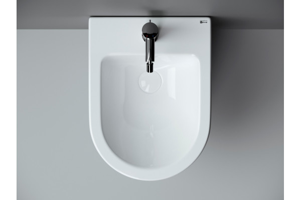 Биде подвесное Ceramica Nova Metropol CN4003 цвет белый, овальное, 36.5x49 см