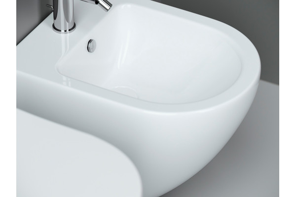 Биде подвесное Ceramica Nova Metropol CN4003 цвет белый, овальное, 36.5x49 см