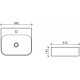 Рукомойник Ceramica Nova Element CN5011 прямоугольная, цвет белый, на столешницу