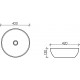 Рукомойник Ceramica Nova Element CN5024 круглая, цвет белый, на столешницу