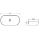 Раковина Ceramica Nova Element CN5022 овальная, цвет белый, на столешницу