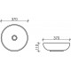 Рукомойник Ceramica Nova Element CN6020 круглая, цвет белый, на столешницу