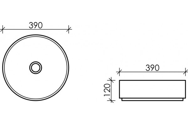 Рукомойник Ceramica Nova Element CN6022MLG круглая, цвет зеленый