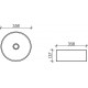 Рукомойник Ceramica Nova Element CN6032MW круглая, цвет белый