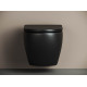 Унитаз подвесной Ceramica Nova Metropol CN4002MB безободковый черный, овальный, 36.5x49 см