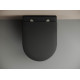 Унитаз подвесной Ceramica Nova Metropol CN4002MB безободковый черный, овальный, 36.5x49 см