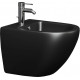 Биде подвесное Ceramica Nova Metropol CN4003MB цвет черный, овальное, 36.5x49 см