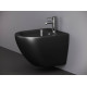 Биде подвесное Ceramica Nova Metropol CN4003MB цвет черный, овальное, 36.5x49 см