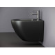 Биде подвесное Ceramica Nova Metropol CN4003MB цвет черный, овальное, 36.5x49 см