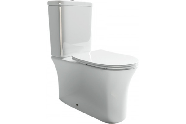 Унитаз-компакт Ceramica Nova Star CN1904 белый, овальный, 39x65 см