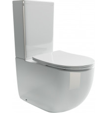Унитаз-компакт Ceramica Nova Metropol CN4001 белый, овальный, 38.5x62 см