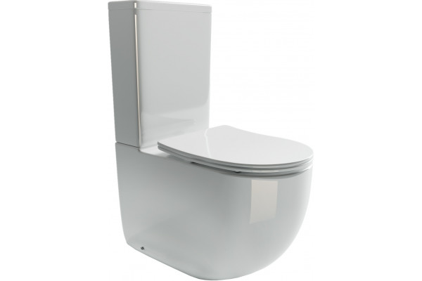 Унитаз-компакт Ceramica Nova Metropol CN4001 белый, овальный, 38.5x62 см