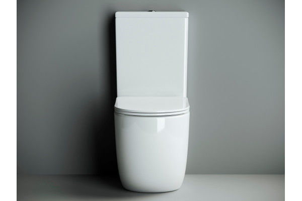 Унитаз-компакт Ceramica Nova Metropol CN4001 белый, овальный, 38.5x62 см