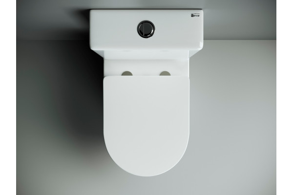 Унитаз-компакт Ceramica Nova Metropol CN4001 белый, овальный, 38.5x62 см