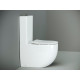 Унитаз-компакт Ceramica Nova Metropol CN4001 белый, овальный, 38.5x62 см