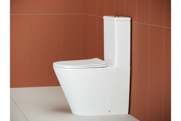 Унитаз-компакт Ceramica Nova Highlight Rimless CN1802 белый, овальный, 36x61 см
