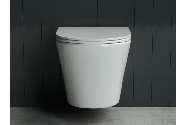 Унитаз подвесной Ceramica Nova Forma CN3011 белый, овальный, 37x48 см