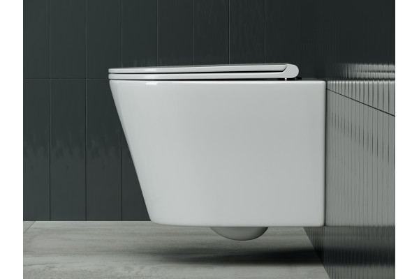 Унитаз подвесной Ceramica Nova Forma CN3011 белый, овальный, 37x48 см