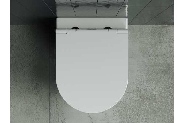 Унитаз подвесной Ceramica Nova Forma CN3011 белый, овальный, 37x48 см