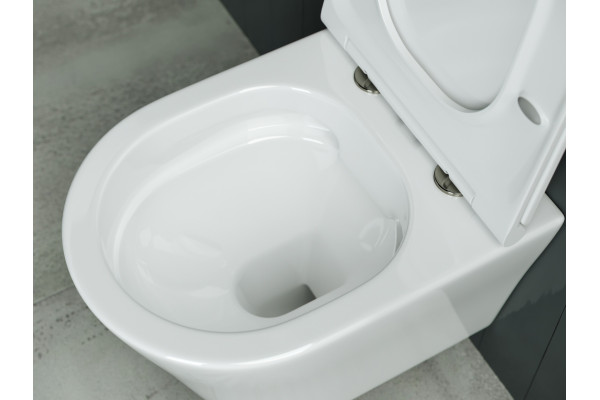Унитаз подвесной Ceramica Nova Forma CN3011 белый, овальный, 37x48 см