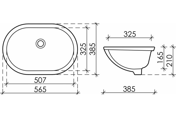 Раковина Ceramica Nova Element CN6044 овальная, цвет белый