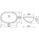 Раковина Ceramica Nova Element CN6044 овальная, цвет белый