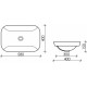 Раковина Ceramica Nova Element CN6041 прямоугольная, цвет белый