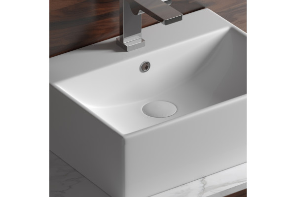 Раковина Ceramica Nova Element CN6040 прямоугольная, цвет белый