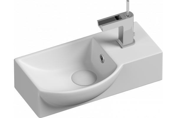 Рукомойник Ceramica Nova Element CN6039L прямоугольная, цвет белый