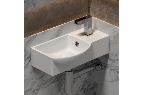 Рукомойник Ceramica Nova Element CN6039L прямоугольная, цвет белый