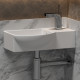 Рукомойник Ceramica Nova Element CN6039L прямоугольная, цвет белый