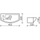 Рукомойник Ceramica Nova Element CN6038R прямоугольная, цвет белый