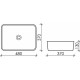 Раковина Ceramica Nova Element CN6037 прямоугольная, цвет белый