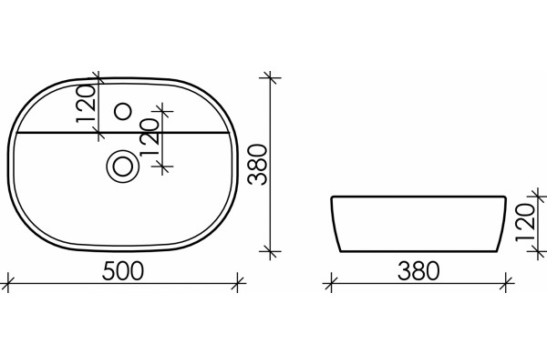 Раковина Ceramica Nova Element CN6036 овальная, цвет белый