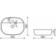 Раковина Ceramica Nova Element CN6036 овальная, цвет белый