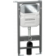 Система инсталляции для унитазов Ceramica Nova Envision Round CN1001CH кнопка хром 50x16x124 см,  в современном стиле