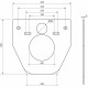 Комплект Унитаз подвесной Ceramica Nova Metropol CN4002MB безободковый, с микролифтом + Система инсталляции для унитазов Ceramica Nova Envision Round CN1001CH кнопка хром и шумоизоляционной панелью, цвет черный