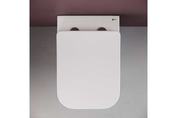Комплект Унитаз подвесной Ceramica Nova Metric Rimless CN3007 с микролифтом, безободковый + Система инсталляции для унитазов Ceramica Nova Envision CN1001W с кнопкой смыва и шумоизоляционной панелью, цвет белый